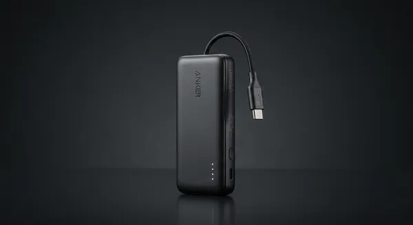Power bank mini 5.000 mAh con cavo integrato