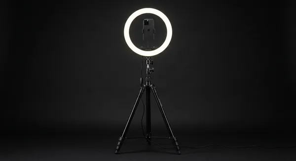 Ring light LED 10" con treppiede